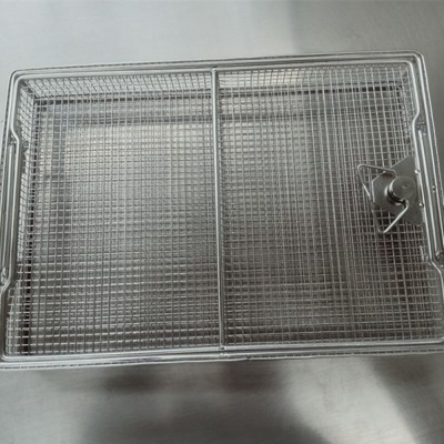 Custom-made Stainless Steel 304/316 Welded Wire Mesh Baskets With Handles