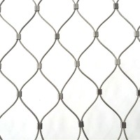 High strength Flexible Hand Woven Stainless Steel Cable Rope Mesh