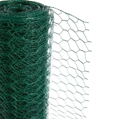 Galvanised chicken rabbit netting garden fence mesh border wire net 100ft